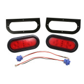 PEAKTOW PTL0432 Lampes submersibles ovales à LED blanches de 6