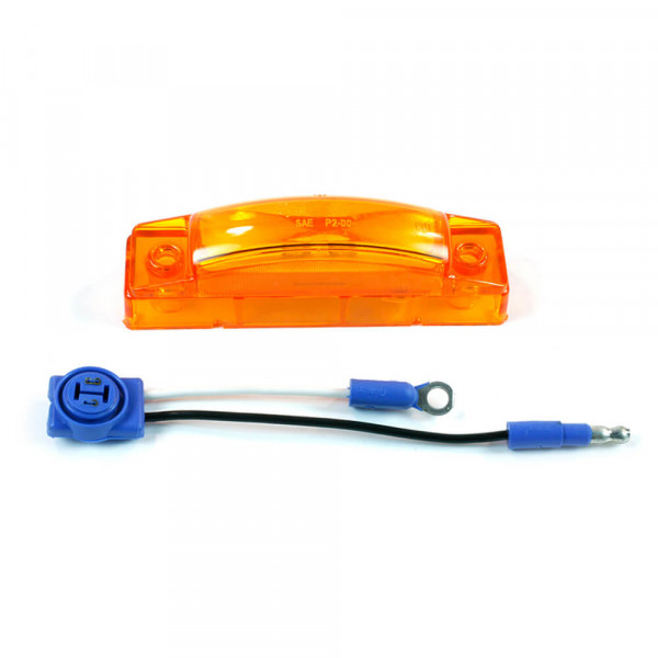 supernova thin line led clearance marker light yellow kit