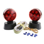 juego de luces led magnéticas para remolque rojo
