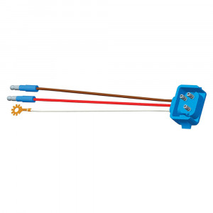 66811 - Stop Tail Turn Three-Wire 90º Plug-In Pigtails for Female Pin Lights, 18" Long, Chassis Ground, Slim-Line .180 Male, Star Ring Terminal