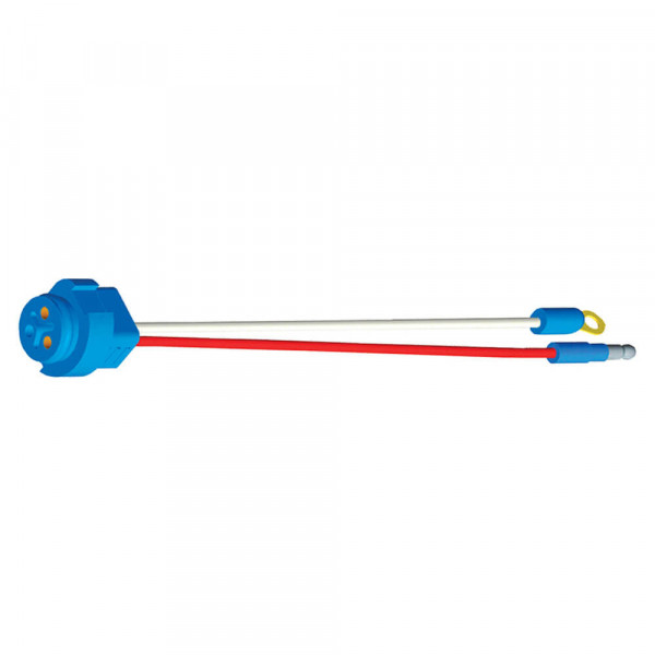 Stop Tail Turn Two-Wire Plug-In Pigtails for Male Pin Lights, 10" Long, Chassis Ground, Slim-Line .180 Male