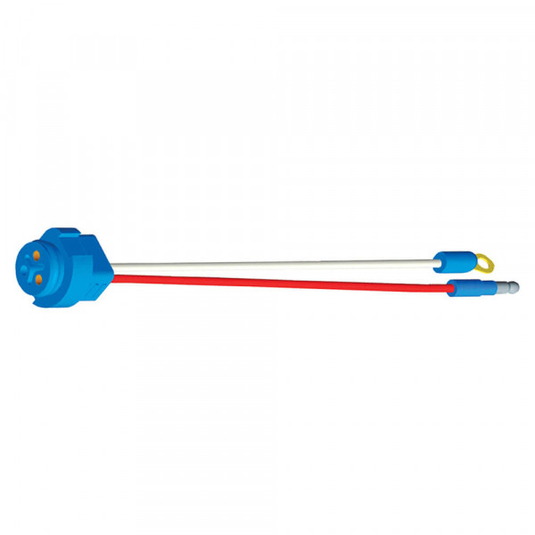 Luz de frenado/trasera/direccional con dos cables, conector flexible para lámparas con clavija macho, 10" de largo, Masa del chasis, Macho delgado .180
