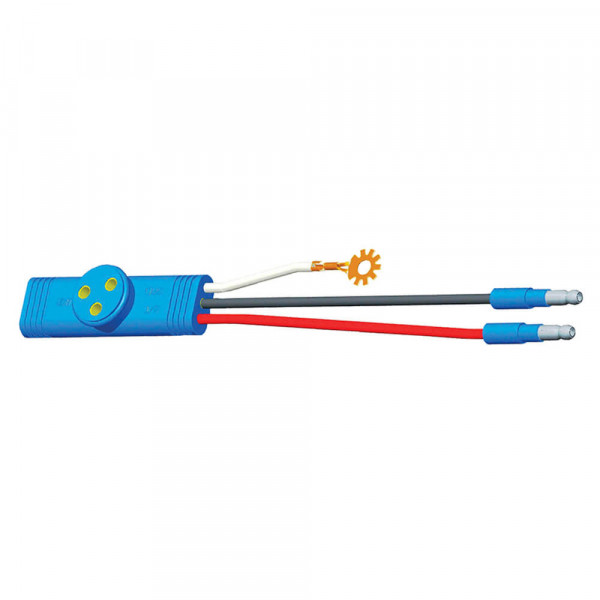 Sentry Light Pigtail, 6" Long, Chassis Ground, Slim-Line .180 Male, 3 1/2" Ground, Star Ring Terminal