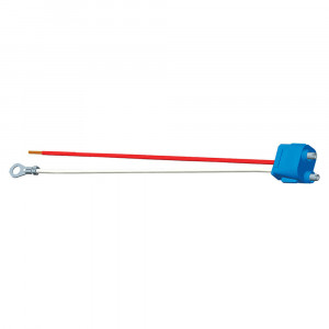 Zweiadriger Plug-in-Anschlussdraht für Buchsenstift-Leuchten, Länge: 11 1/2″, Fahrgestell-Erdung, Stumpf geschnitten, Gerade