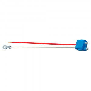 Two-Wire Plug-In Pigtails for Female Pin Lights, 11 1/2" Long, Chassis Ground, Blunt Cut, Straight
