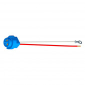 Stop Tail Turn Two-Wire Plug-In Pigtails for Male Pin Lights, 11" Long, Chassis Ground, Blunt Cut Wire
