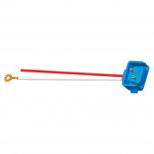Two-Wire Plug-In Pigtails for Female Pin Lights, 10" Long, Chassis Ground, Blunt Cut, 90° Plug
