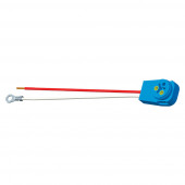Stop Tail Turn Two-Wire 90° Plug-In Pigtails for Male Pin Lights, 11" Long, Chassis Ground, Blunt Cut Wires