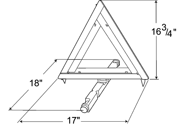 Three Triangles Grote 71422 Triangle Warning Kit 