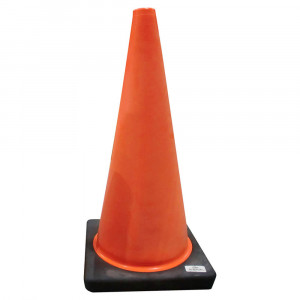 Large, orange traffic cone