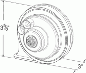 72010-5 - Electric Automotive Horn, High Import, 135 Decibels