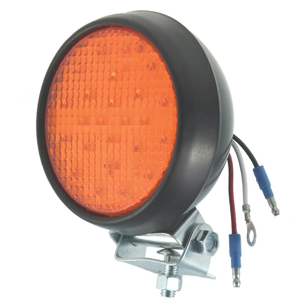 77193 LED Strobe Lights In Rubber Housing, Yellow