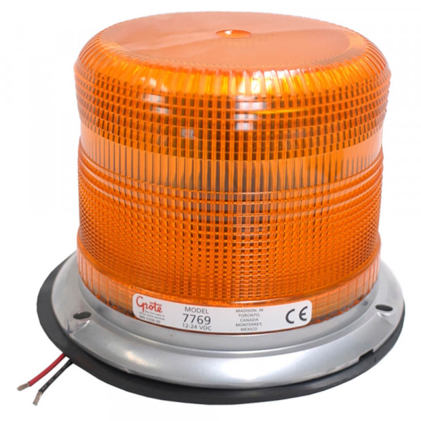 77693 Medium Profile HeavyDuty Strobe Light, Amber