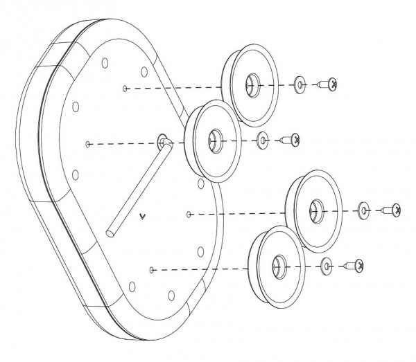 drawing of magnetic mount led light bar