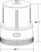thumbnail image 2 of Grote 77913 Portable LED Warning Light - 360° Rotating Battery Operated Safety Beacon For Trucks, Trailers, Work Zones 2 of 11
