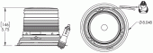 Grote product drawing - LED Beacons with S-Link Synchronization thumbnail