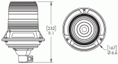 DIN Mount LED Beacon drawing Miniaturbild