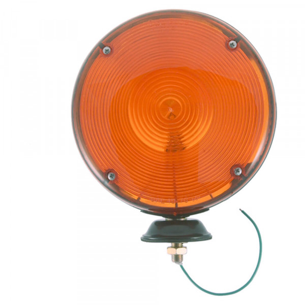 7 double face pedestal light auxiliary yellow