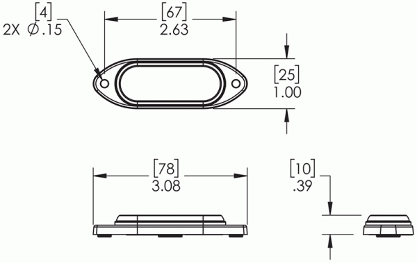 Grote product drawing - LED Directional Light