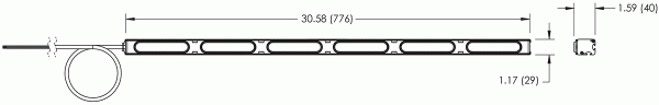 Grote product drawing - LED Traffic Stick