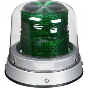 green LED Beacon with clear dome