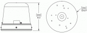 drawing of LED Beacon with dome vignette