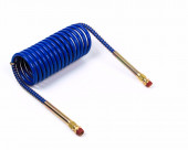 8' blue coiled air hose thumbnail