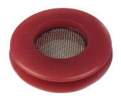 Red polyurethane seal with built in filter screen