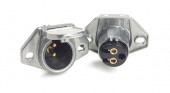 Heavy Duty 2-Way Socket & Plug Connectors, Vertical Pin