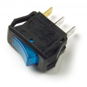 3 Blade Blue Illuminated Rocker Switch Miniaturbild