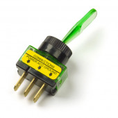 Green Illuminated Toggle Switch