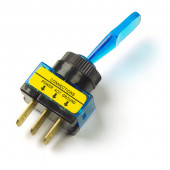 Blue Illuminated Toggle Switch