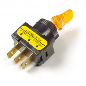 Yellow Illuminated Duckbill Toggle Switch vignette