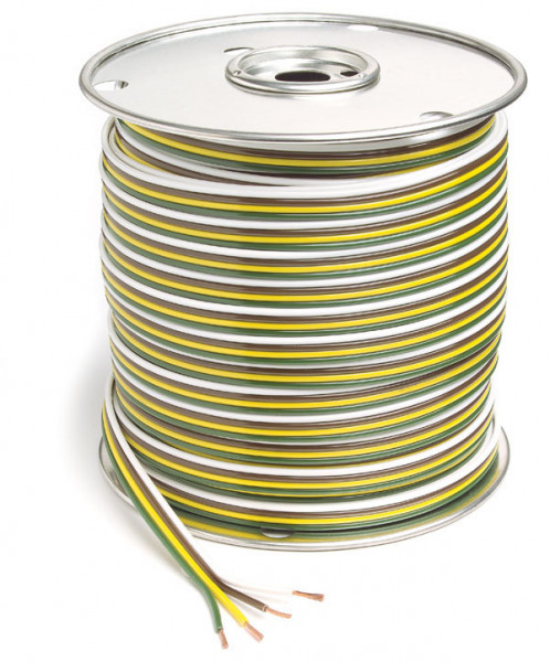Parallel Bonded Wire, Primary Wire Length 25', 4 Conductor, 16 Gauge