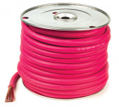 spool of red welding cable vignette