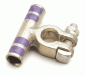 Positive 3/0 Gauge Flag Connector Clamp