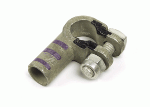 84-9053 - Straight Barrel Clamps, 4 Gauge, Gray