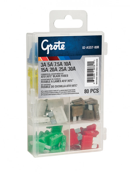 Kit de 10 fusibles mini lame assortis 5A 10A 15A 20A 25A 30A