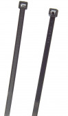 Black 11 1/4" Standard Duty 100 Pack Tie Fastener Miniaturbild