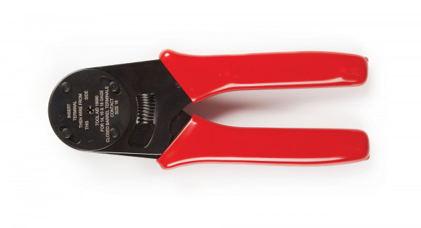 Solid barrel Deutsch terminal crimper