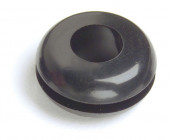 3/8" Black Rubber Grommet