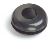 3/8" Black Rubber Grommet vignette