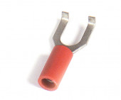 Vinyl Spade Terminals, 22 - 16 Gauge, #10 Stud Size Flanged, 15pk thumbnail