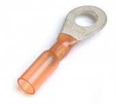 Terminales de anillo termocontraíbles, Calibre 22 - 18, tamaño de la varilla roscada: 1/4", 50 u. thumbnail