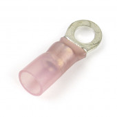 Terminales de anillo termocontraíbles, Calibre 8, 10 de tamaño de la varilla roscada, 10 u. thumbnail