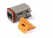 Deutsch - DT Series Housing & Wedgelocks, 6-Way Male Plug