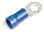 Vinyl Ring Terminal, 6 Gauge, 1/2" Stud Size, 25pk thumbnail