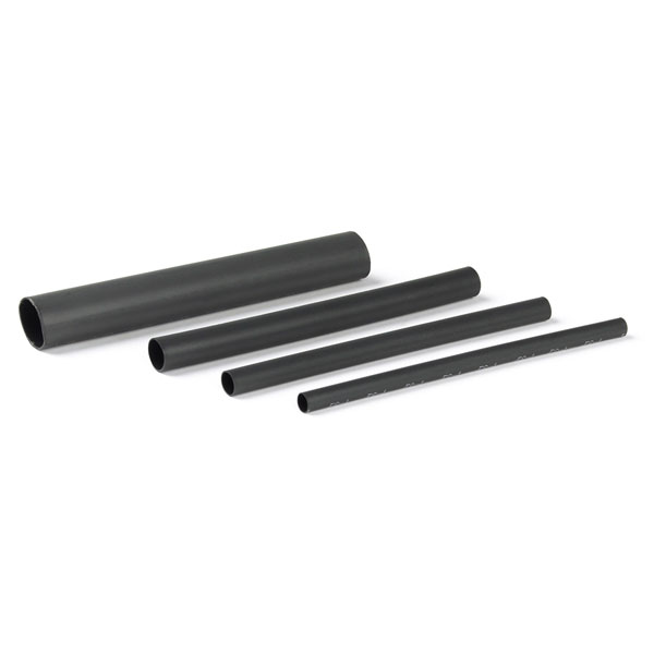 Black 48" x 3/8" Shrink Tubing Includes 6 Tubes