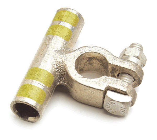 Positive 4/0 Gauge Flag Connector Clamp