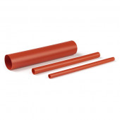 Red 6" x 3/16" Shrink Tubing Includes 6 Tubes vignette